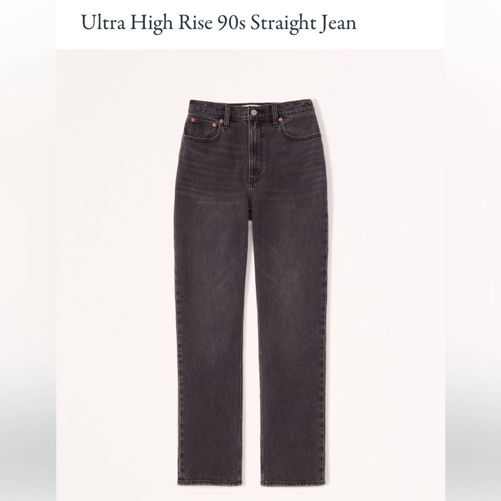 Ultra high rise 90s straight jeans